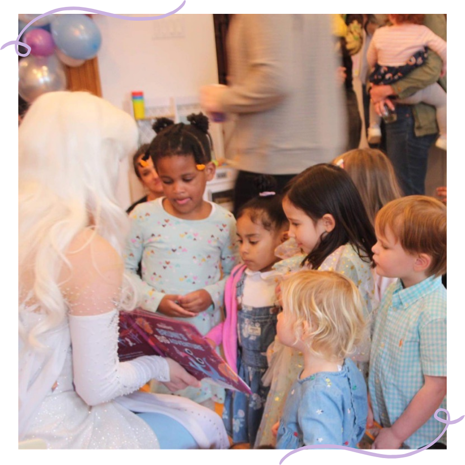 Elsa storytime birthday party