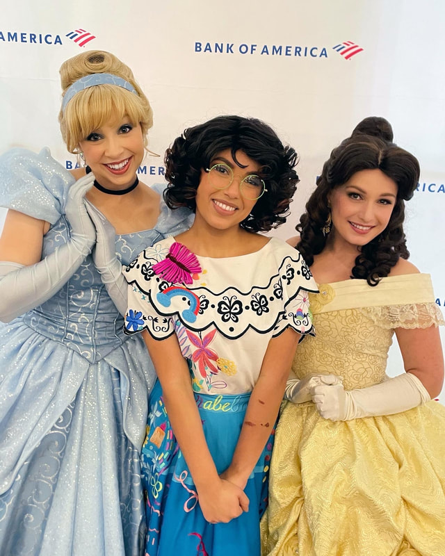 Cinderella, Belle, and Maribel meet and greet