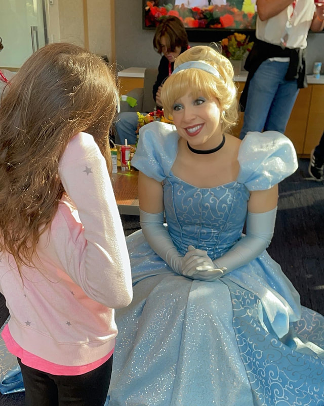 Cinderella at a corporate event in NYC with a little princess